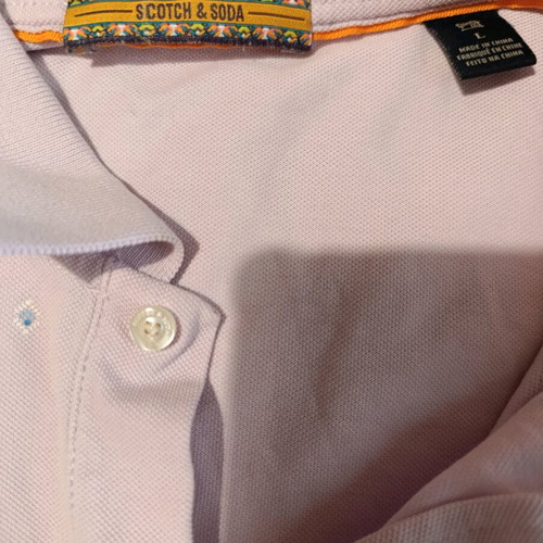 Scotch & Soda polo men's shirt new, size L, beige pink