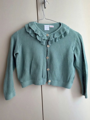 Zara knitted turquoise cardigan 110 cm