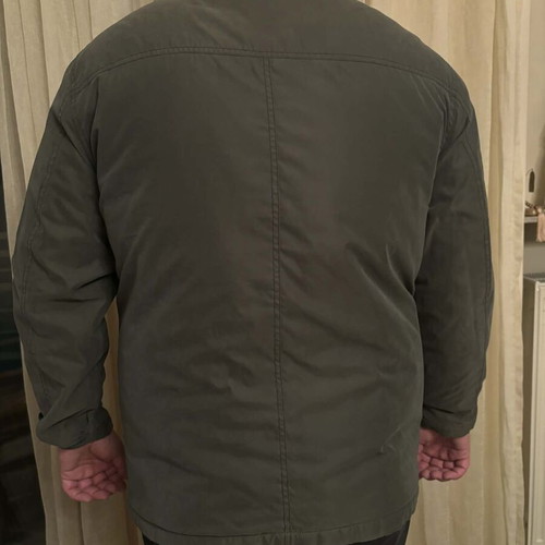 Men's jacket used, gray and green, sizes XL and XXL