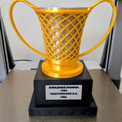 Euroleague 1996 Panathinaikos BC collectible trophy