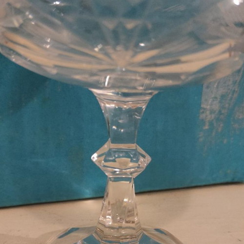 Crystal champagne glasses new, set of 6 pieces
