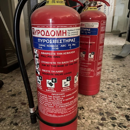 Fire extinguisher dry powder ABC 6Kg used