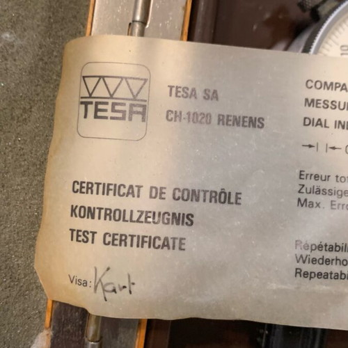 Tesa Swiss internal diameter gauge used