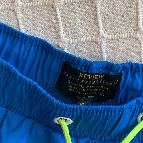 Blue swim shorts like new, fits M/L
