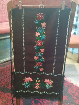 Embroidered apron used from Evros villages, folk art