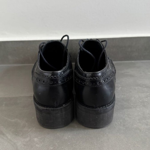 Booster black Oxford shoes like new, size 38, platform sole