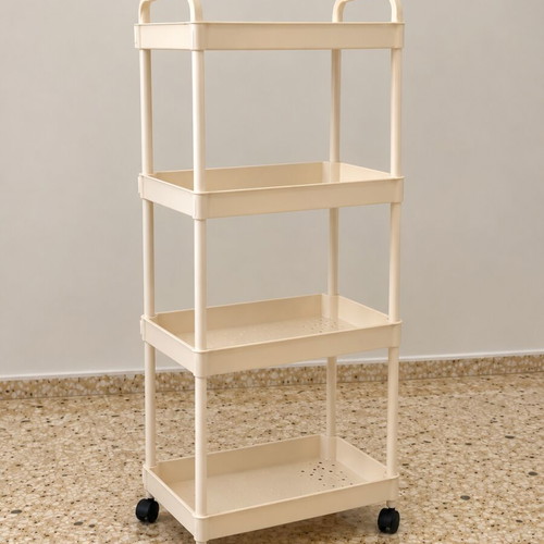 Trolley with 4 shelves