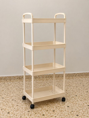 Trolley with 4 shelves