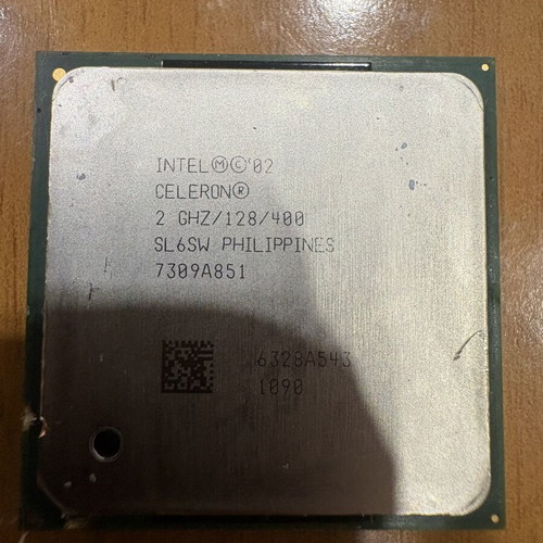 Intel Celeron CPUs used, set of 3, 2.00GHz/2.40GHz/2.80GHz retro