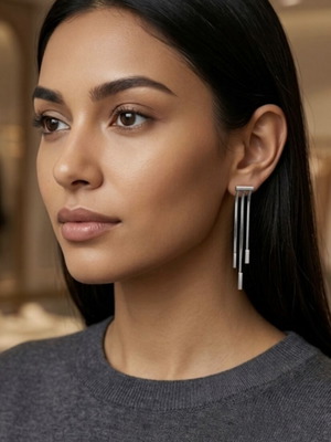 Silver earrings like new