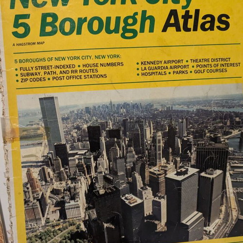 Vintage NYC Long Island Tri-State Map Atlas Collection used