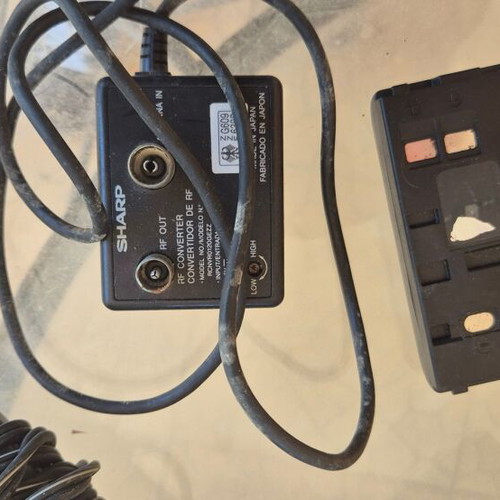 Sharp VL-M4S video camera used with cables, charger, battery