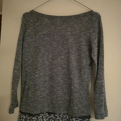 Bershka blouse S like new, grey multicolor