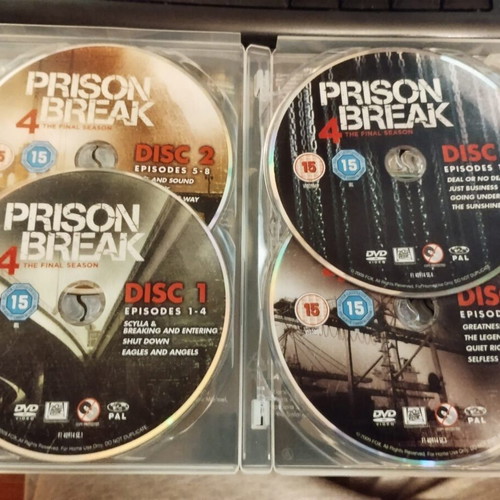 Prison Break Season 4 DVD like new, complete set