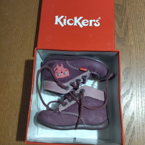 Kickers Baby Anatomical Boots Bonbon Model Like New, Size 21