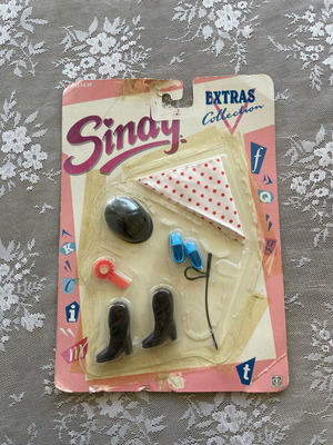 Vintage Καρτέλα Sindy Extras Collection Hasbro Σετ Ιππασίας 1988-1991 καινούργιο