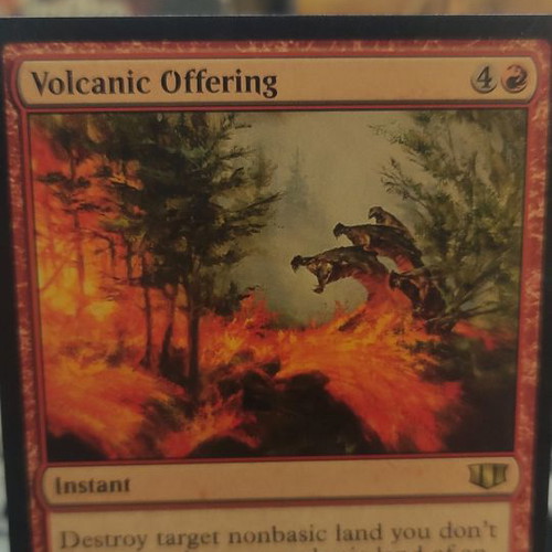 Volcanic Offering Magic the Gathering Commander 2014