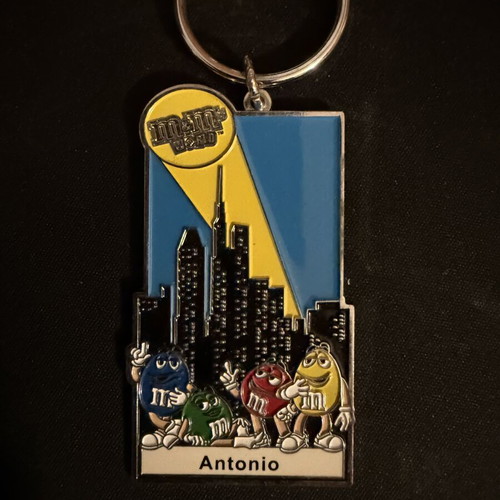 M&M's World New York personalized Antonio keychain, like new
