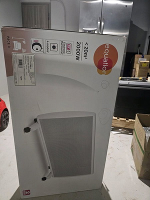 Equation 2000W space heater new, white