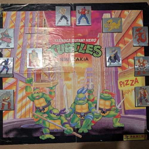 Panini Teenage Mutant Hero Turtles Sticker Album used