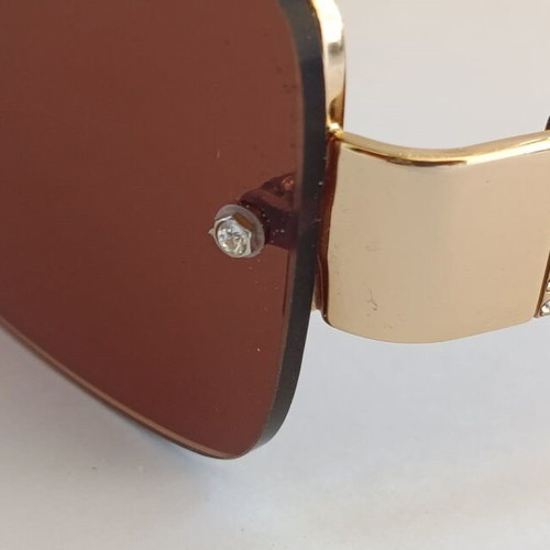 Chanel 2065-B Sunglasses Like New Brown Gold Made in Italy