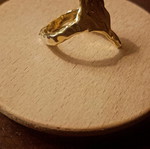 Silver 925 ring gold plated used