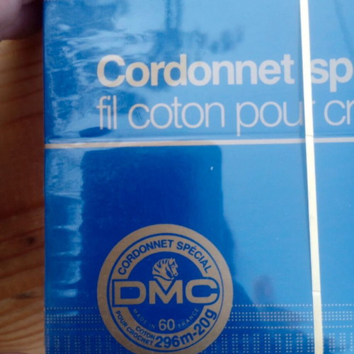 DMC Cordonnet Spécial crochet cotton thread No 60, ecru