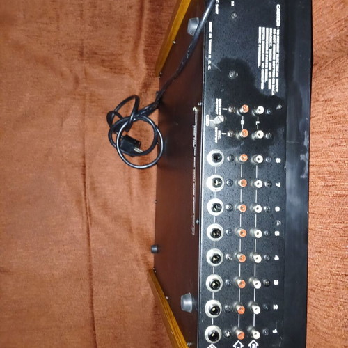 Phonic MX881 mixer used with echo, bass, treble on each channel except N3