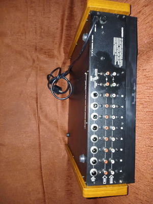 Phonic MX881 mixer used with echo, bass, treble on each channel except N3