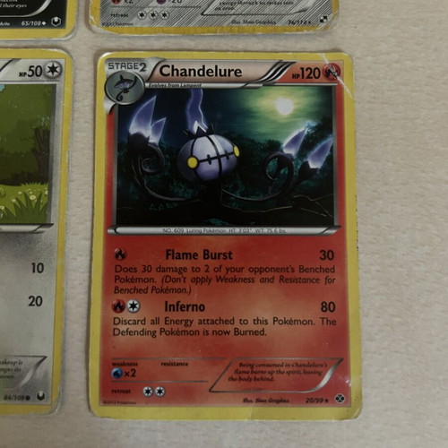 Pokemon cards used, set of 8