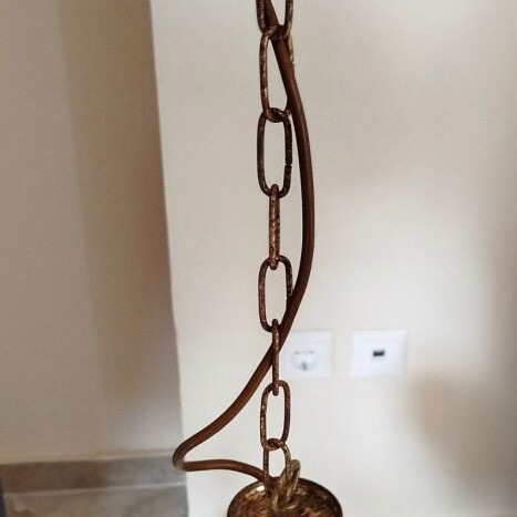 Vintage ceiling lights used, set of two, quadruple and triple