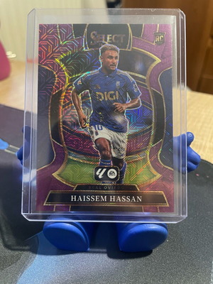 Panini Select 2025-26 La Liga Real Oviedo Haissem Hassan RC Purple Mojo card like new