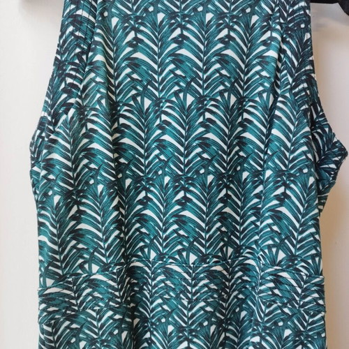 H&M dress lightweight summer with tropical leaf print, size S, like new
