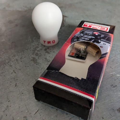TRD white gear shift knob new for manual Toyota