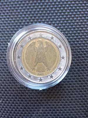 German 2 Euro coin 2002 used