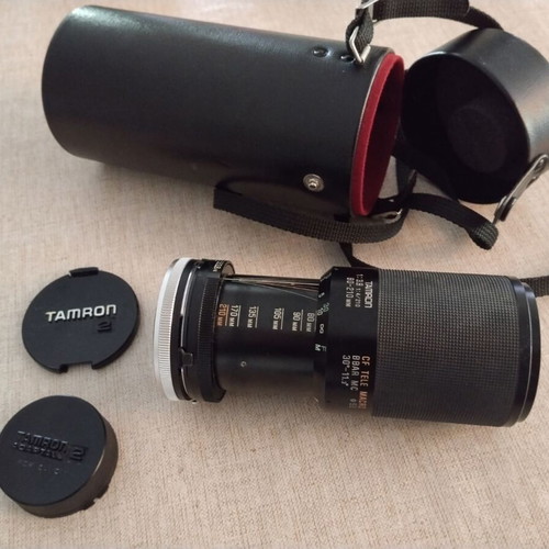 Canon AE-1 Program film camera with Canon FD28 lens and Tamron telephoto set like new