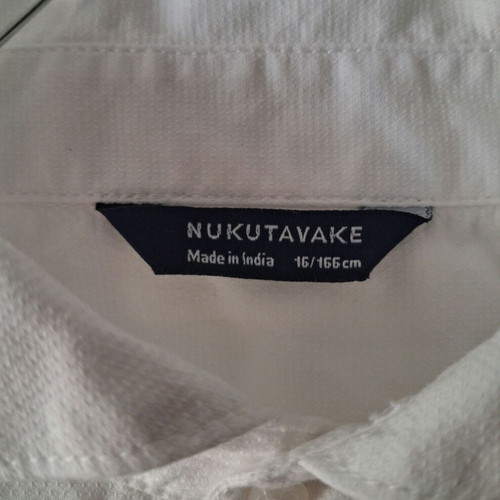 Nukutavake white long-sleeve shirt, size 16y / 166cm
