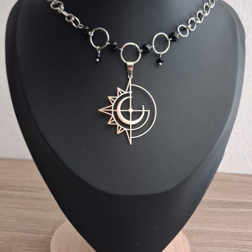 Handmade Chainmail Stainless Steel Choker new, silver