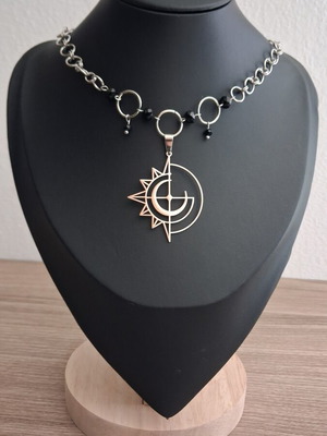 Handmade Chainmail Stainless Steel Choker new, silver