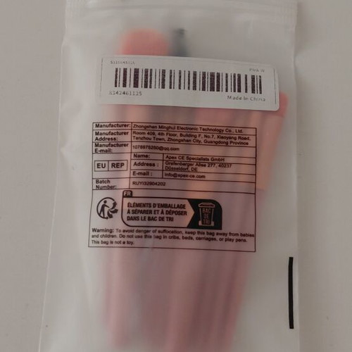Makeup brushes travel size new, soft pink set