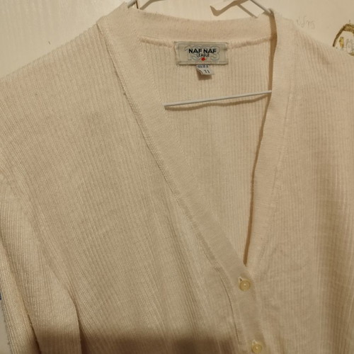 Naf Naf cardigan ecru used, size 12, M-L
