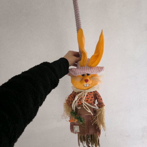 Easter decoration rabbit broom new