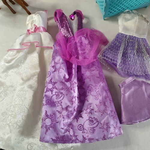 Barbie toys used, dolls, dollhouse, car, parts set