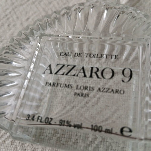Azzaro 9 perfume bottle like new, vintage, empty 100 ml