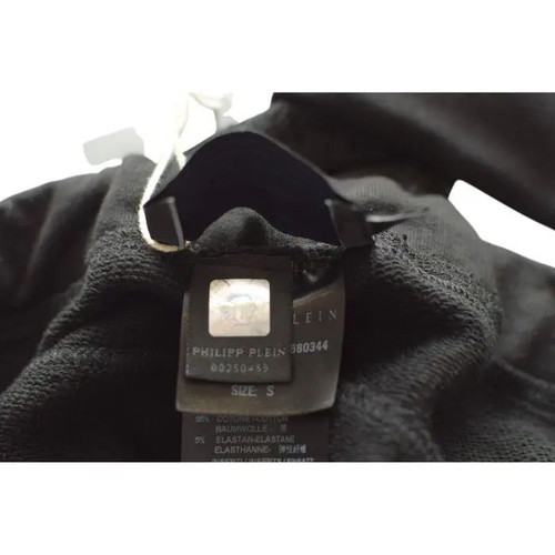 Philipp Plein black pants used, size S, cotton with lace
