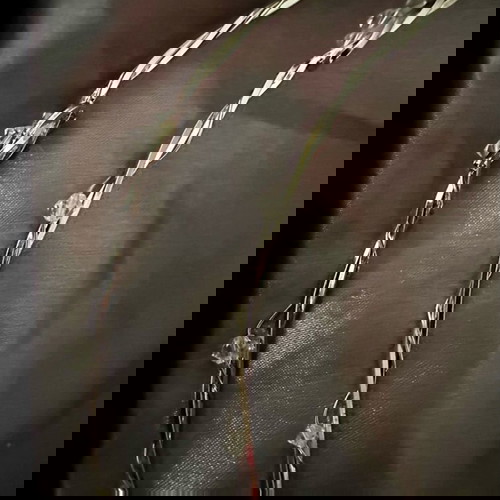 Στέφανα γάμου καινούργια με πλεκτό σχέδιο, χάντρες και χρυσή αλυσίδα