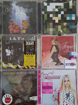Foreign and Greek music CDs used, pack of 4