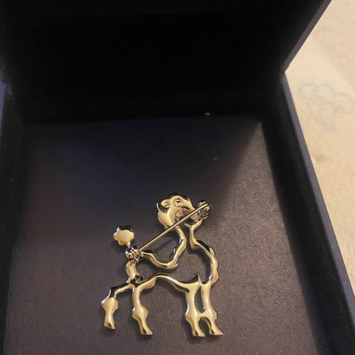 Swarovski dog brooch like new