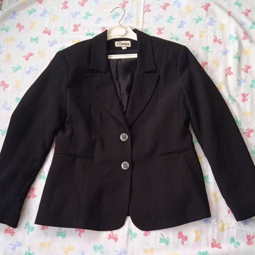 Women's black blazer like new, Greek tailoring, size 46