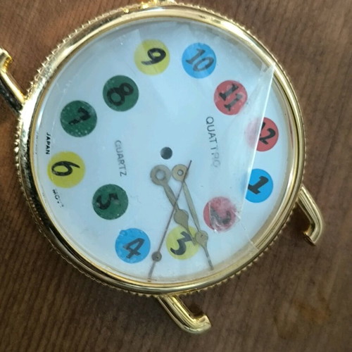 Watch parts like new, multicolored